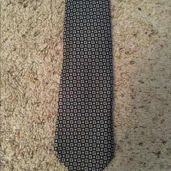 GUCCI GUCCISIMA GG LOGO VINTAGE TIE - Picture 3 of 7